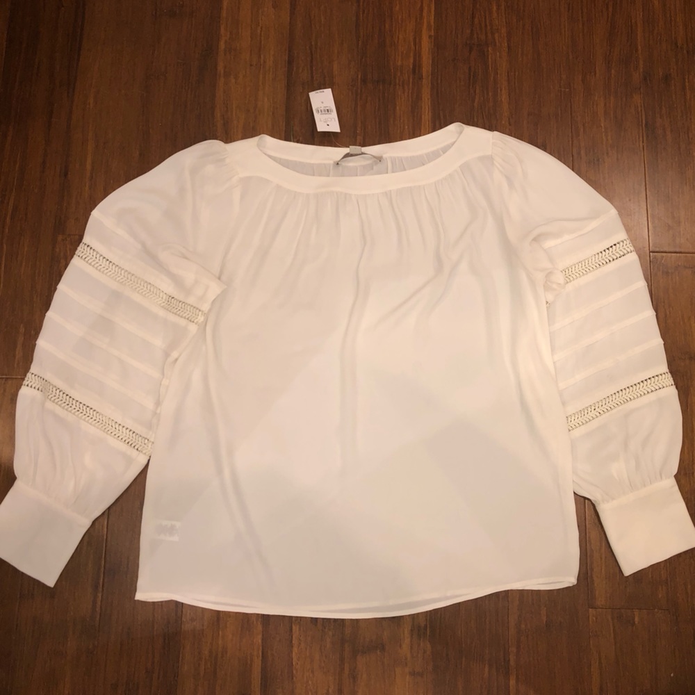 NWT LOFT IVORY BLOUSE  Size Small